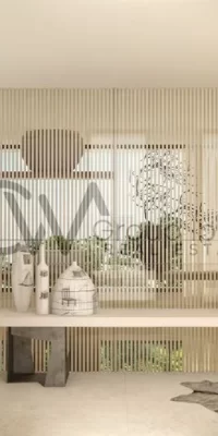 Urbanización moderna con villas de lujo.