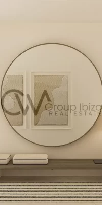 Urbanización moderna con villas de lujo.