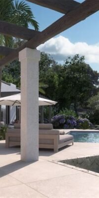 Charmante villa in Ibiza-stijl in aanbouw
